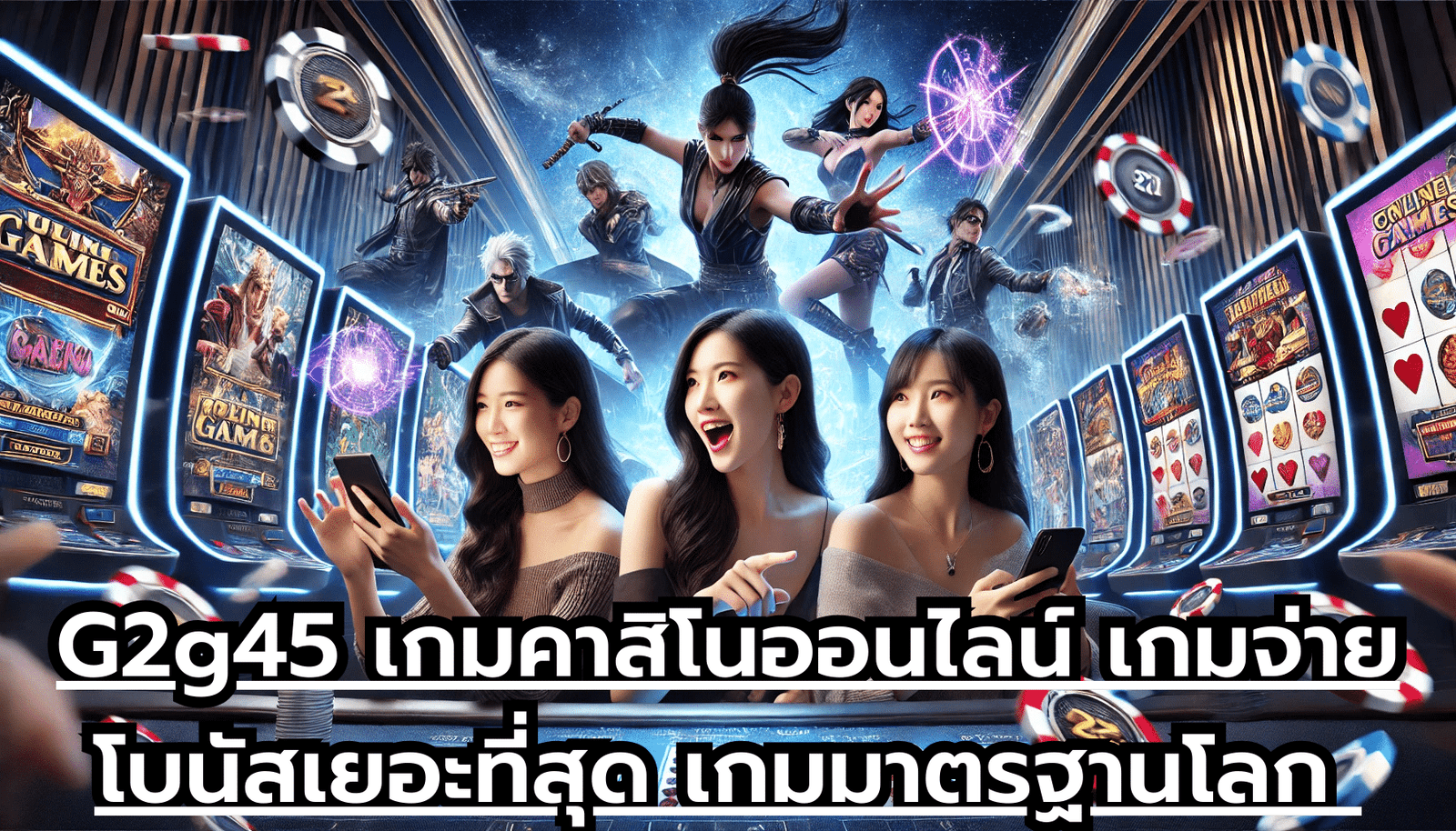 G2g45 เกมคาสิโนออนไลน์ เกมจ่ายโบนัสเยอะที่สุด เกมมาตรฐานโลก เล่นสนุกสนาน ได้ทุกที่