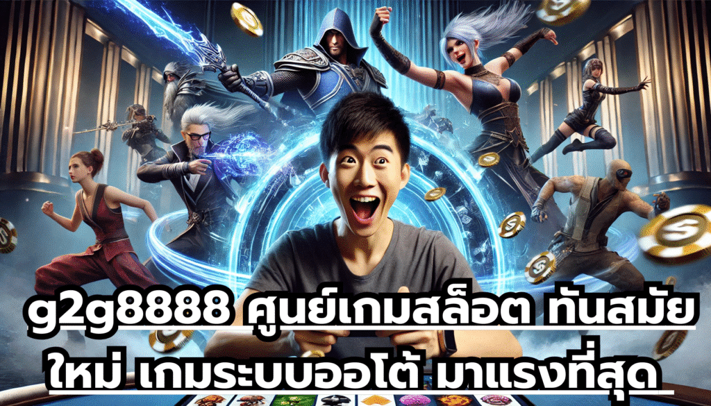 g2g8888 ศูนย์เกมสล็อต ทันสมัยใหม่ เกมระบบออโต้ มาแรงที่สุด แจ๊คพ็อตแตกหนักจัดเต็ม