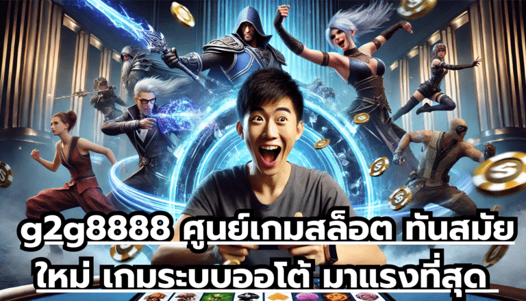 g2g8888 ศูนย์เกมสล็อต ทันสมัยใหม่ เกมระบบออโต้ มาแรงที่สุด แจ๊คพ็อตแตกหนักจัดเต็ม
