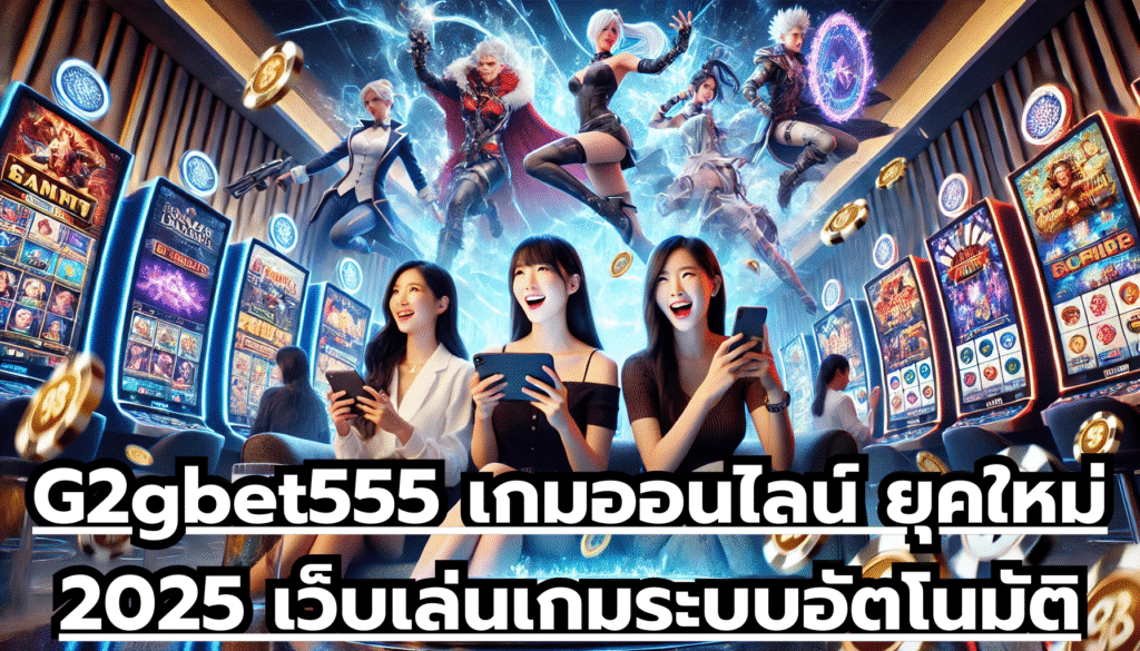 G2gbet555 เกมออนไลน์ ยุคใหม่ 2025 เว็บเล่นเกมระบบอัตโนมัติ ระบบมาตรฐานโลก ไม่มีกั๊กยูส